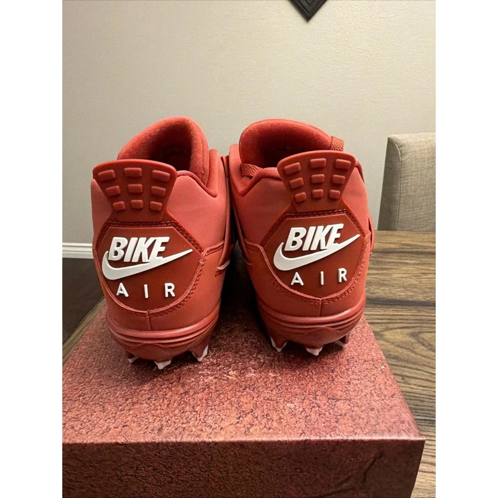 Custom Air Jordan 4 Brick by Brick Football Cleats  Mens Size 10